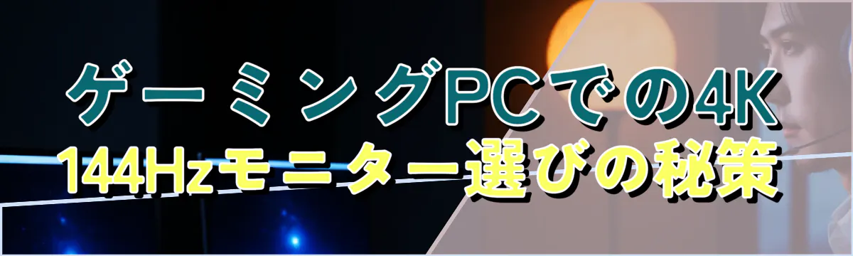 ゲーミングPCでの4K、144Hzモニター選びの秘策