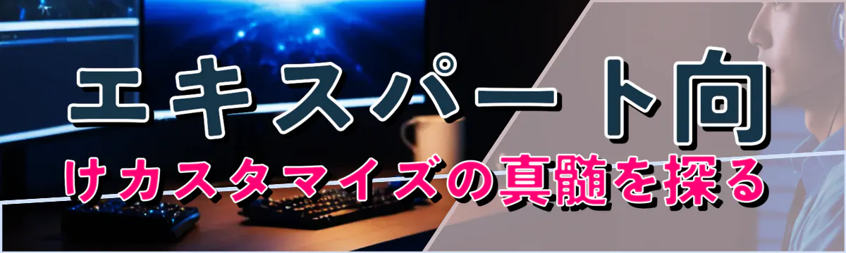 エキスパート向けカスタマイズの真髄を探る