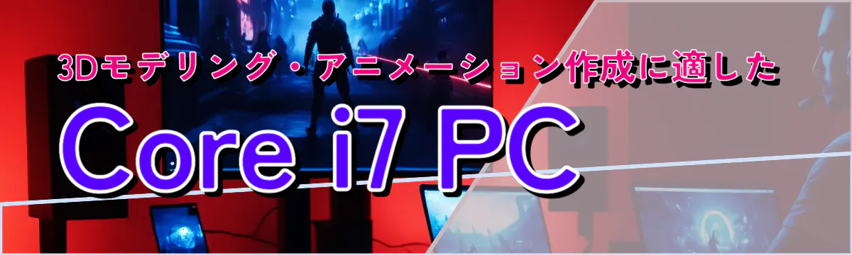 3Dモデリング・アニメーション作成に適したCore i7 PC