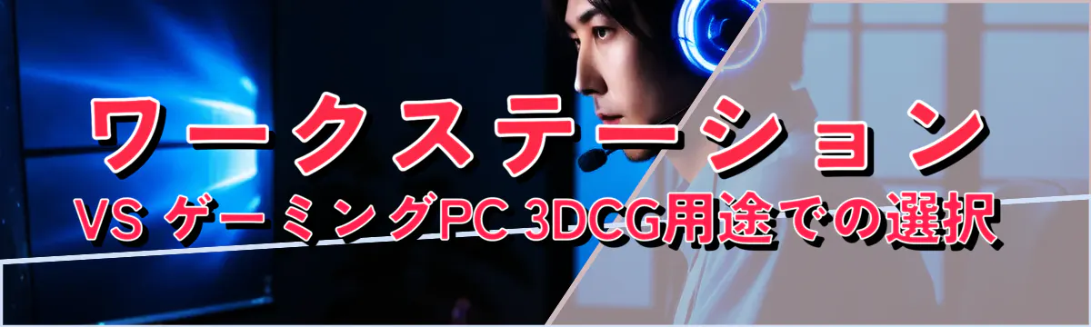 ワークステーション VS ゲーミングPC 3DCG用途での選択