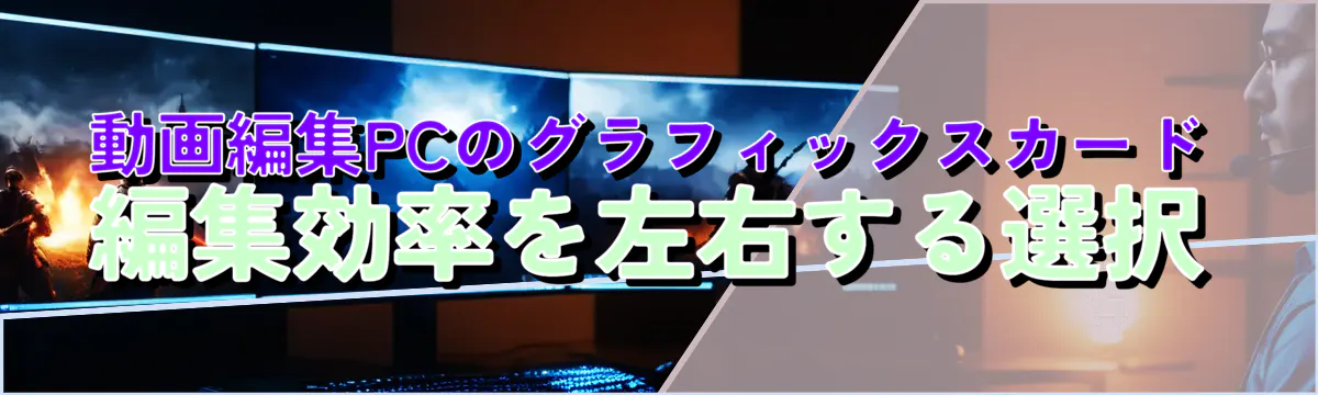 動画編集PCのグラフィックスカード 編集効率を左右する選択