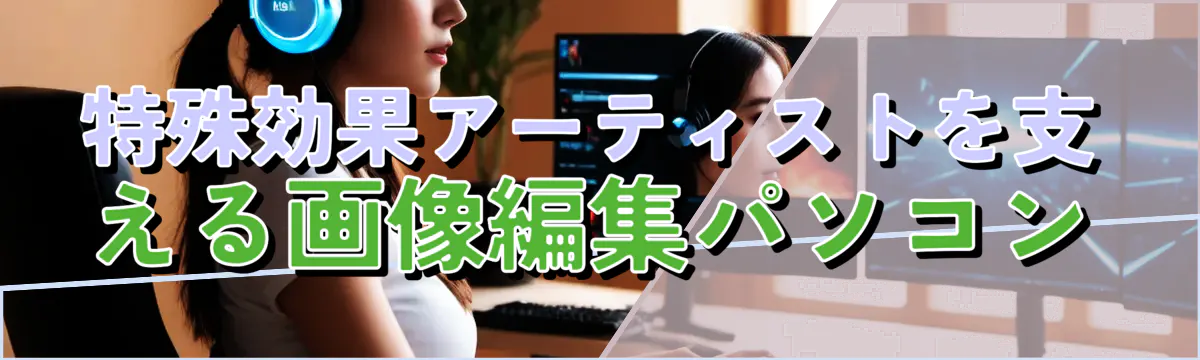 特殊効果アーティストを支える画像編集パソコン