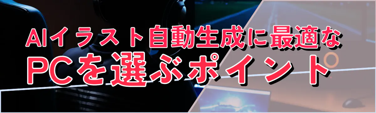 AIイラスト自動生成に最適なPCを選ぶポイント