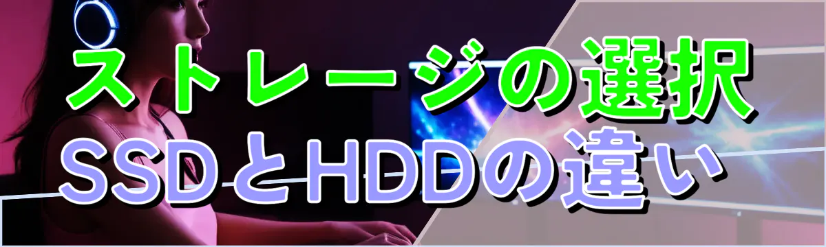 ストレージの選択 SSDとHDDの違い 
