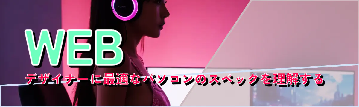 WEBデザイナーに最適なパソコンのスペックを理解する