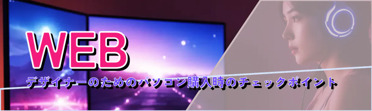 WEBデザイナーのためのパソコン購入時のチェックポイント