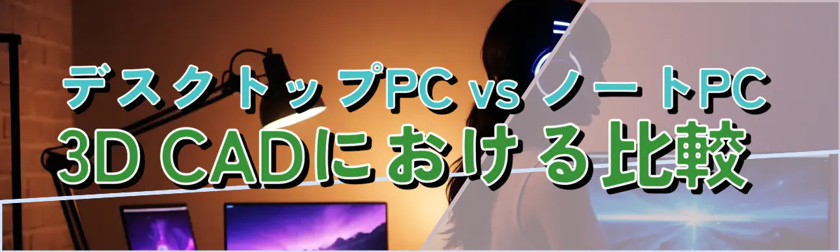 デスクトップPC vs ノートPC 3D CADにおける比較 
