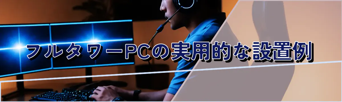 フルタワーPCの実用的な設置例
