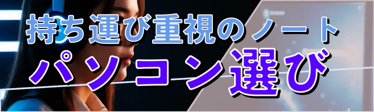 持ち運び重視のノートパソコン選び
