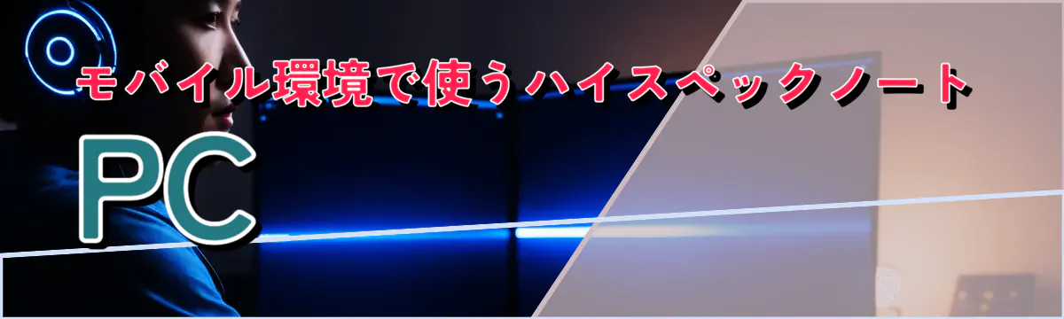 モバイル環境で使うハイスペックノートPC
