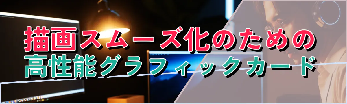 描画スムーズ化のための高性能グラフィックカード
