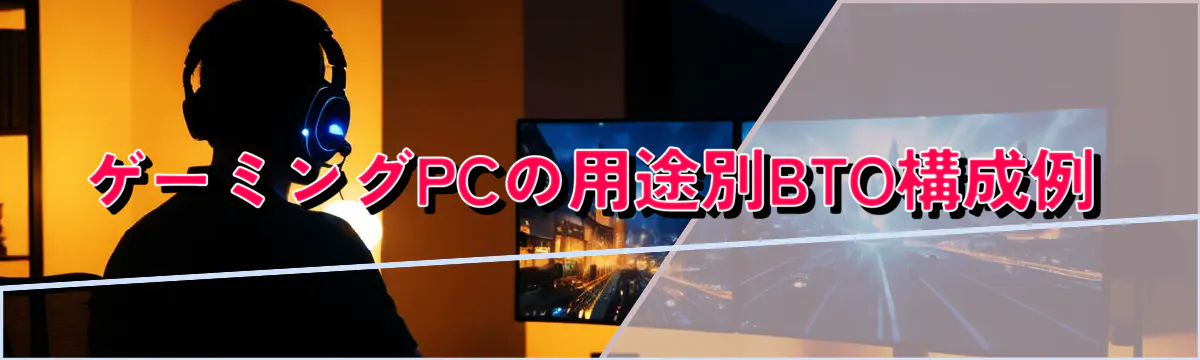 ゲーミングPCの用途別BTO構成例