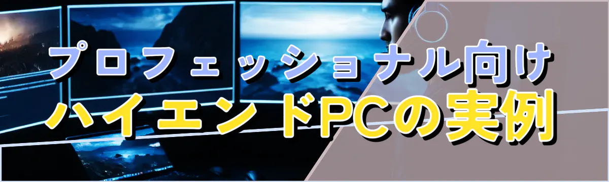 プロフェッショナル向けハイエンドPCの実例