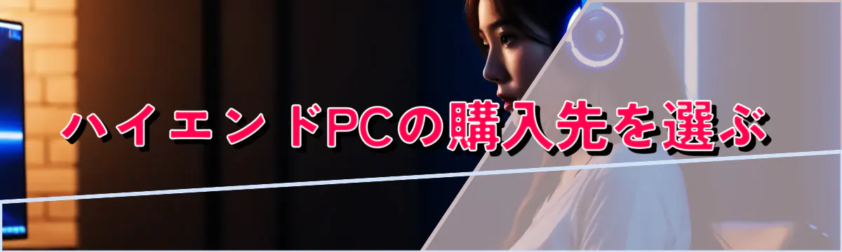 ハイエンドPCの購入先を選ぶ