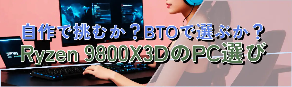 自作で挑むか?BTOで選ぶか?Ryzen 9800X3DのPC選び