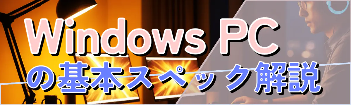 Windows PCの基本スペック解説