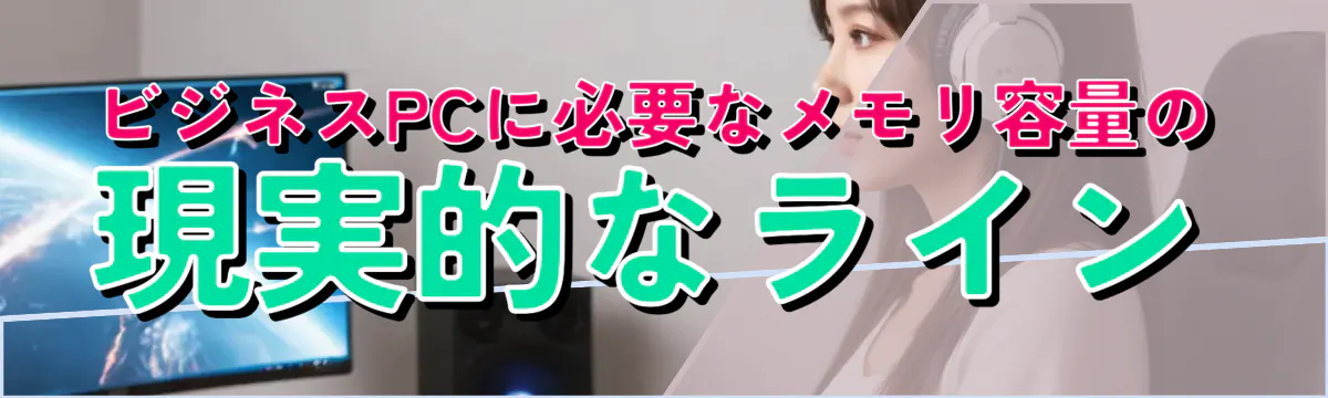 ビジネスPCに必要なメモリ容量の現実的なライン