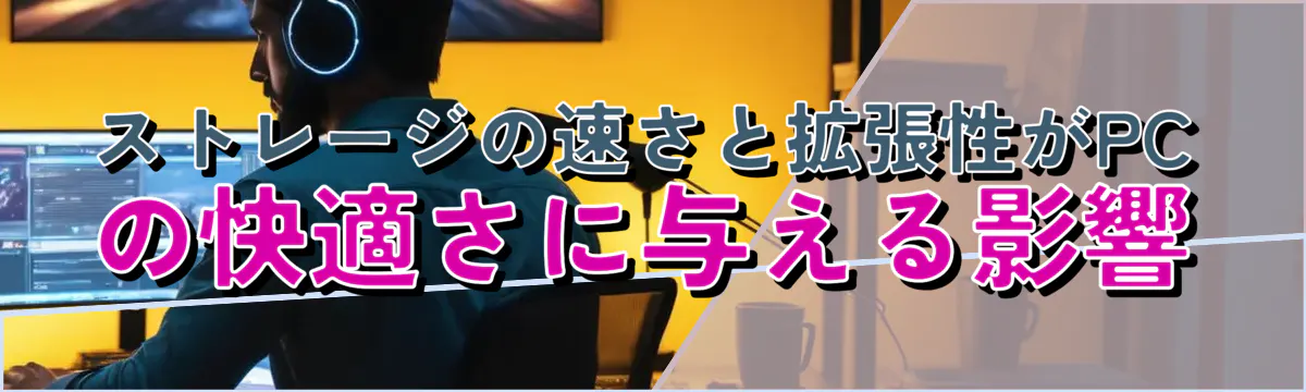 ストレージの速さと拡張性がPCの快適さに与える影響