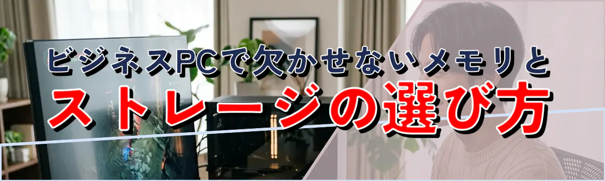 ビジネスPCで欠かせないメモリとストレージの選び方