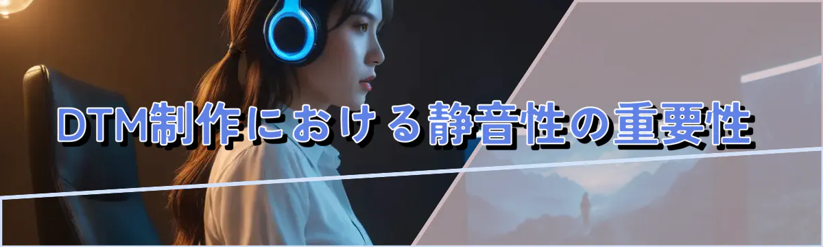 DTM制作における静音性の重要性