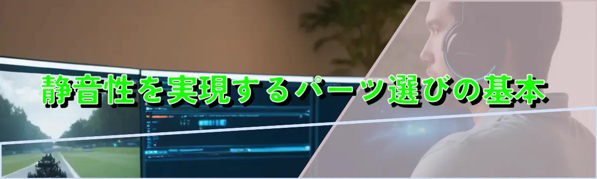 静音性を実現するパーツ選びの基本