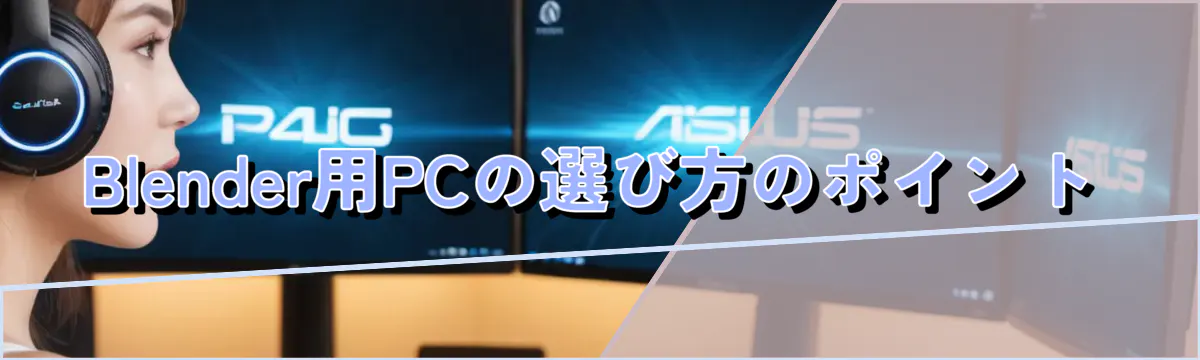 Blender用PCの選び方のポイント