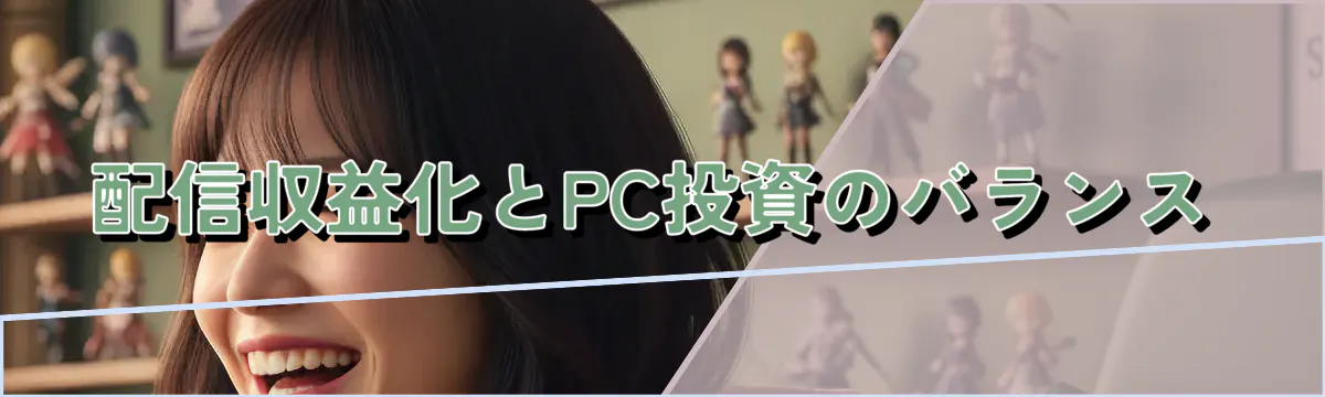 配信収益化とPC投資のバランス