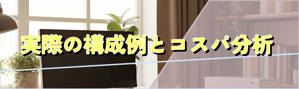 実際の構成例とコスパ分析