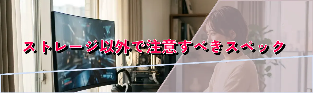 ストレージ以外で注意すべきスペック