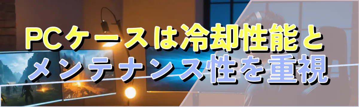 PCケースは冷却性能とメンテナンス性を重視