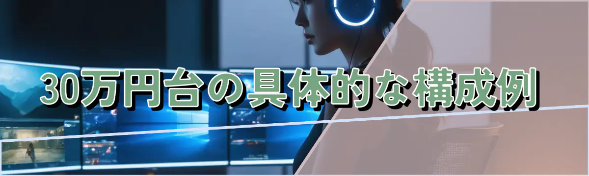 30万円台の具体的な構成例