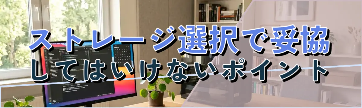 ストレージ選択で妥協してはいけないポイント