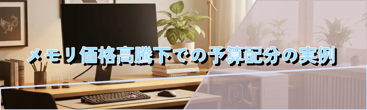 メモリ価格高騰下での予算配分の実例