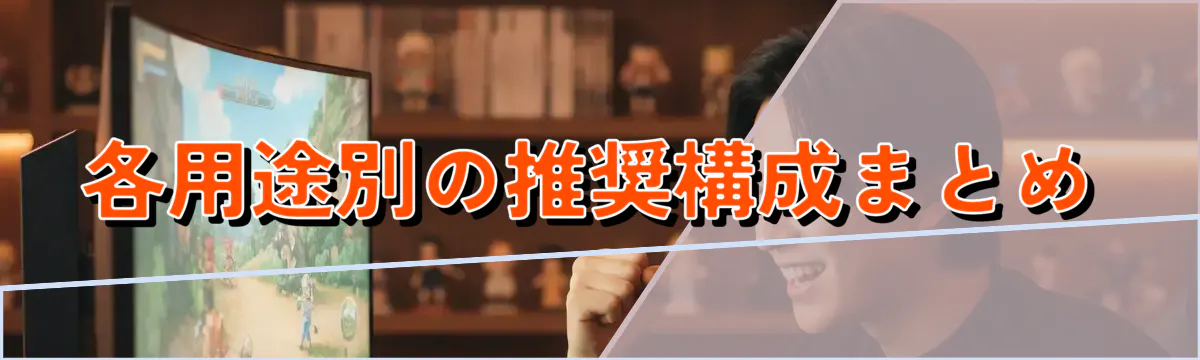 各用途別の推奨構成まとめ