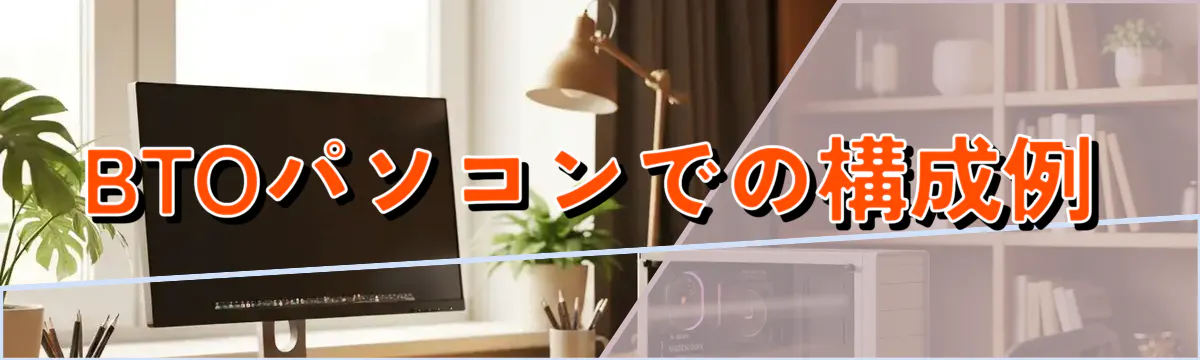BTOパソコンでの構成例