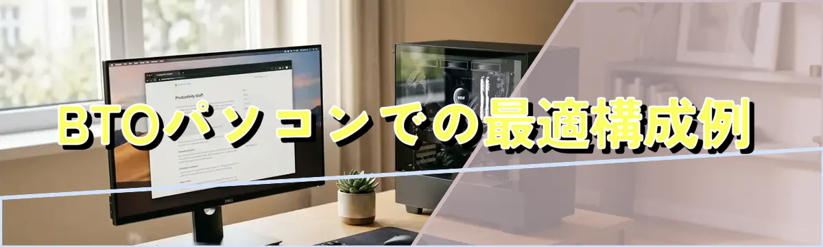 BTOパソコンでの最適構成例
