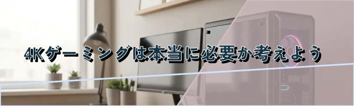 4Kゲーミングは本当に必要か考えよう