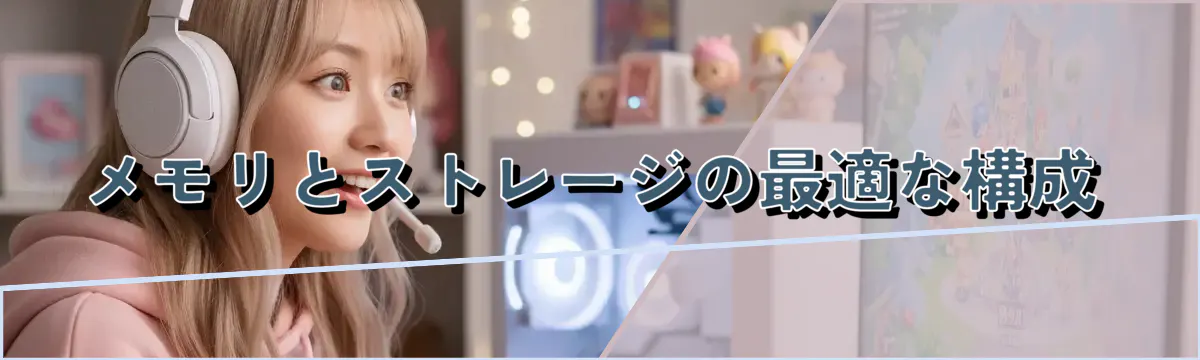 メモリとストレージの最適な構成