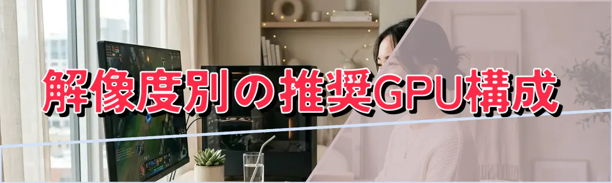 解像度別の推奨GPU構成