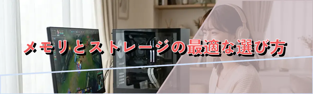 メモリとストレージの最適な選び方