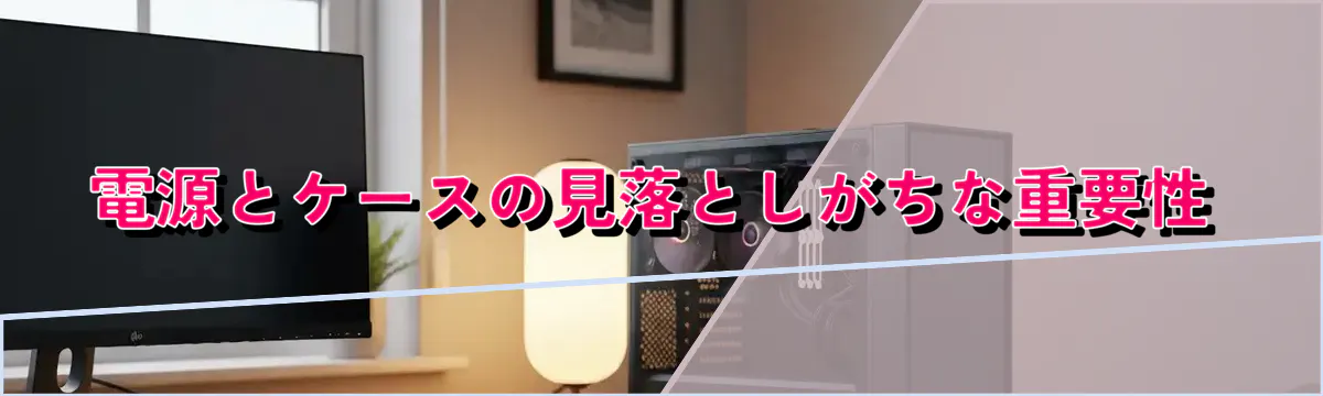 電源とケースの見落としがちな重要性