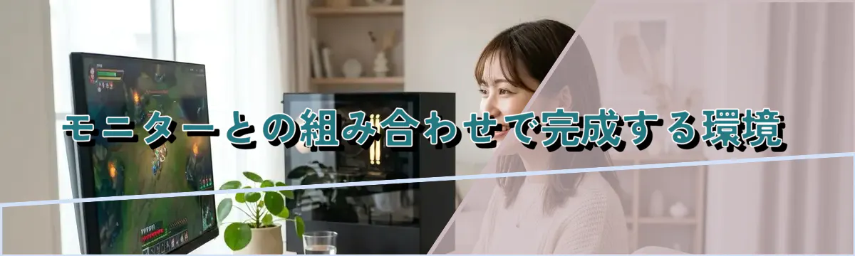 モニターとの組み合わせで完成する環境