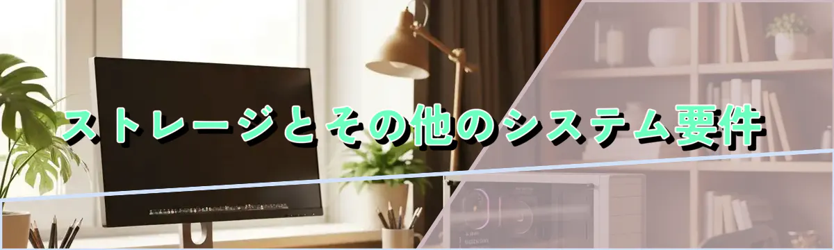 ストレージとその他のシステム要件