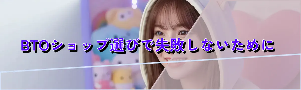 BTOショップ選びで失敗しないために