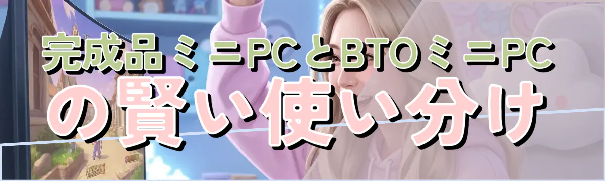 完成品ミニPCとBTOミニPCの賢い使い分け