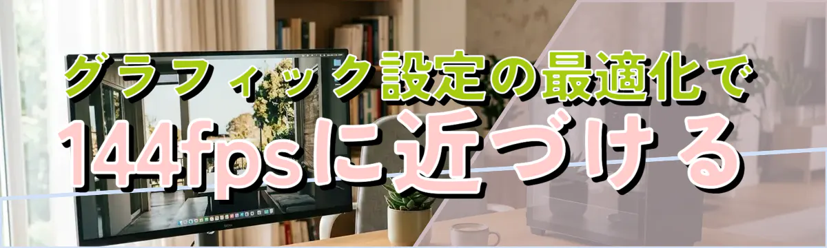 グラフィック設定の最適化で144fpsに近づける